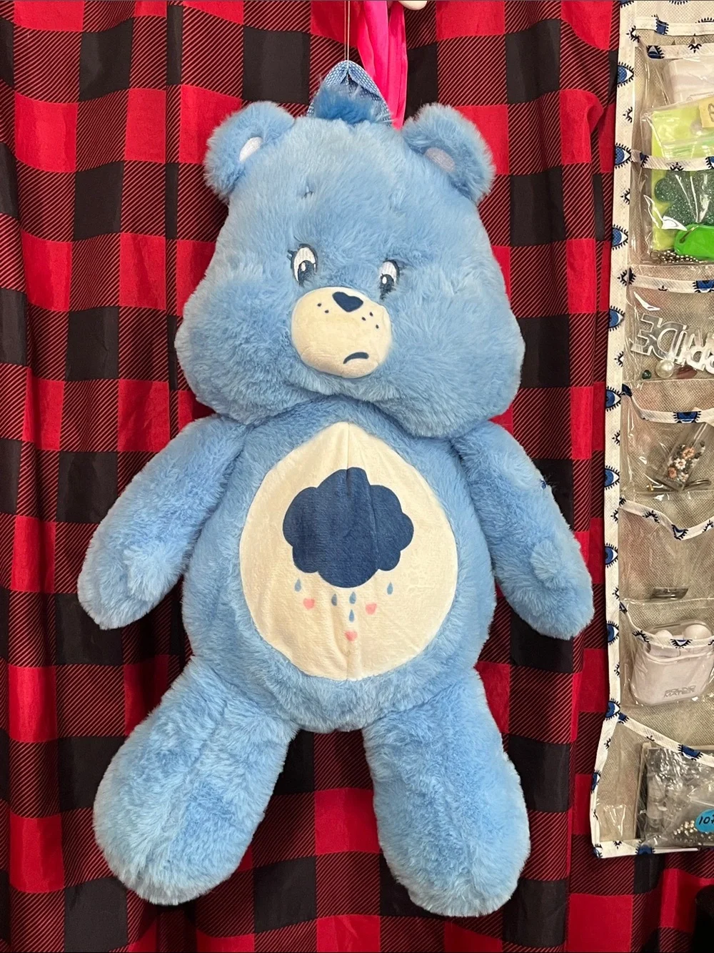Care Bears Light Blue Rain Cloud Plush Backpack